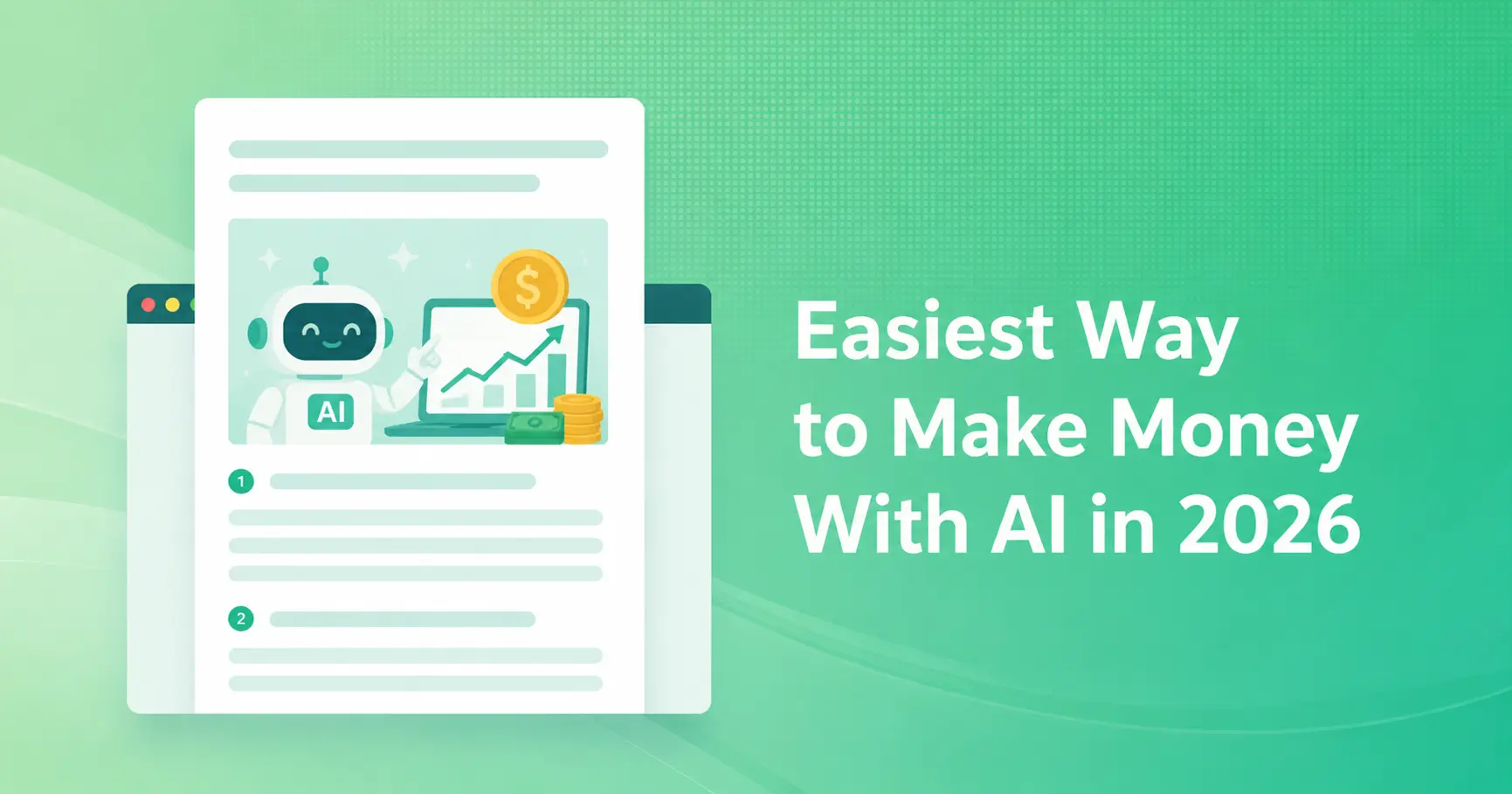 Easiest Way to Make Money With AI in 2026