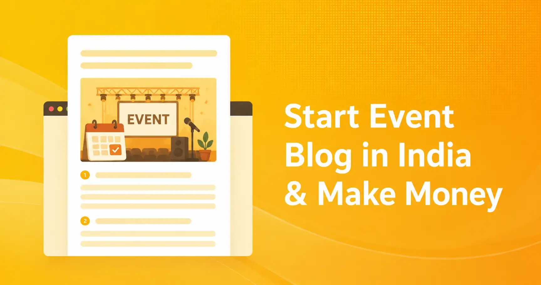 Start Event Blogging in India