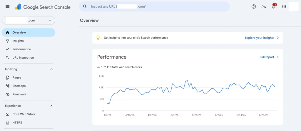 Search Console Traffic